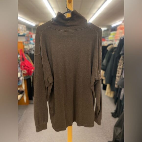 Oak Hill Men 3XLT Gray Ribbed Sweater - Picture 3 of 3